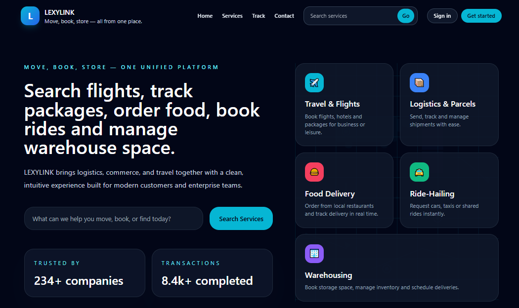 Lexylink logistics preview